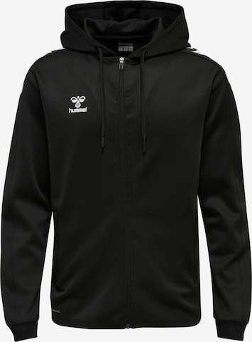 Hummel Sports sweat jacket 'Core XK' in Black: front