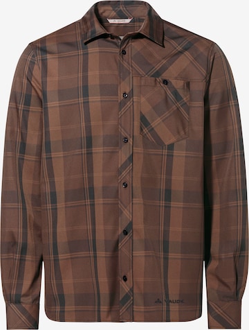 VAUDE Functioneel overhemd 'Neshan' in Bruin: voorkant