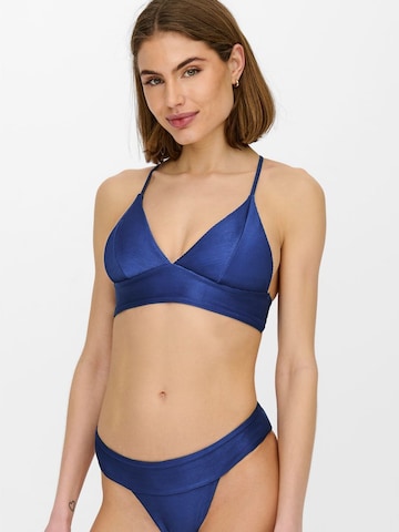 ONLY Triangel Bikini in Blauw