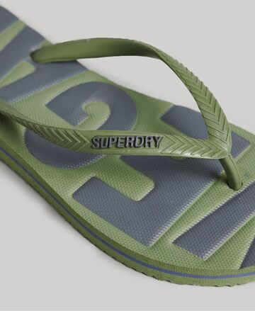 Superdry T-Bar Sandals in Green