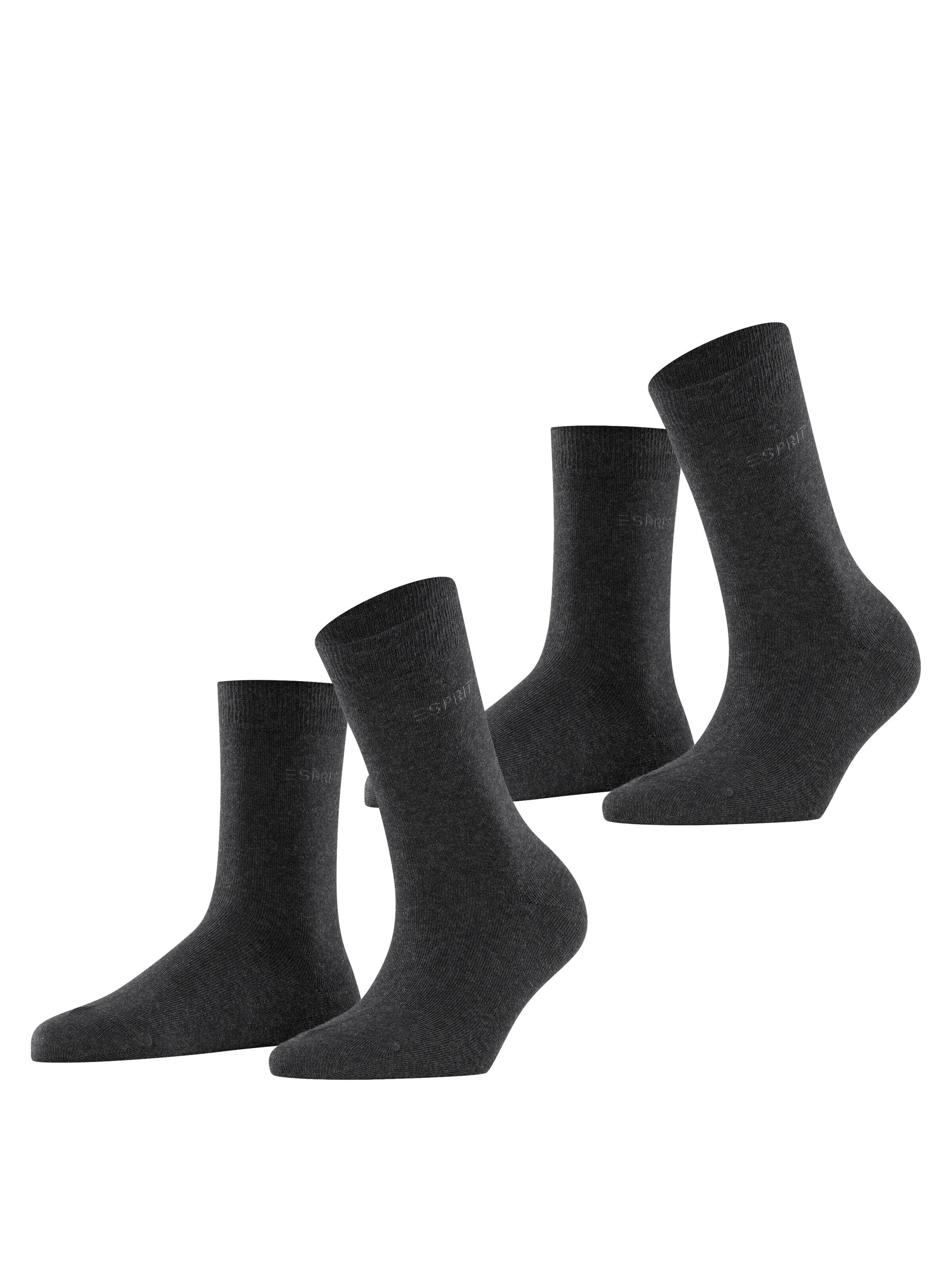 ESPRIT Socken 'Uni 2-Pack'‌ in Grau: Vorderseite