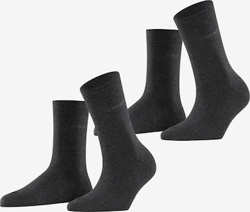 ESPRIT Socken 'Uni 2-Pack' in Grau: Vorderseite