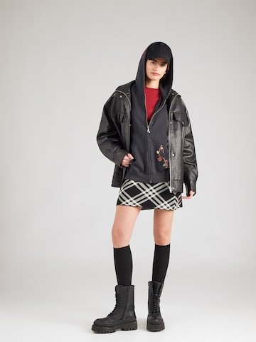 HOLLISTER Jopa na zadrgo | črna barva