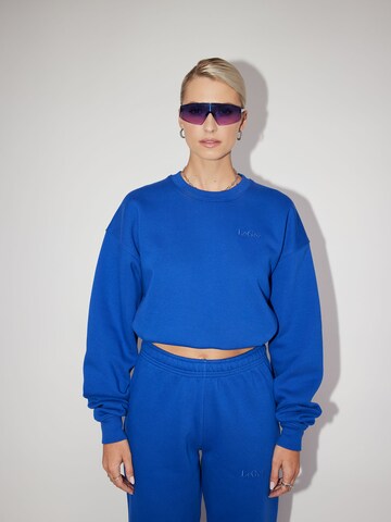 LeGer by Lena Gercke Sweatshirt 'Rosa' in Blau: predná strana