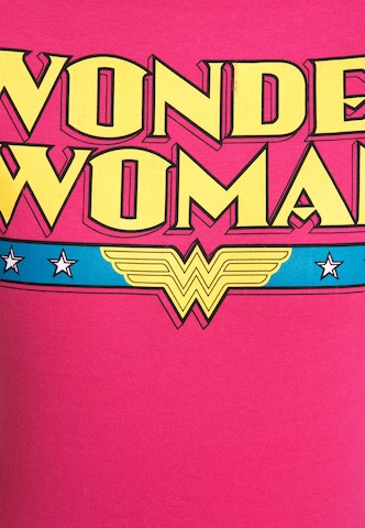 LOGOSHIRT Shirt 'Wonder Woman' in Pink