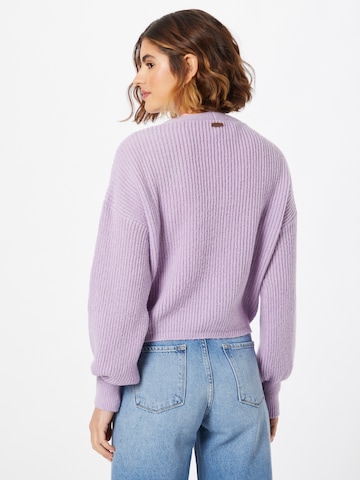 Alife and Kickin Knit Cardigan 'Krissy' in Purple