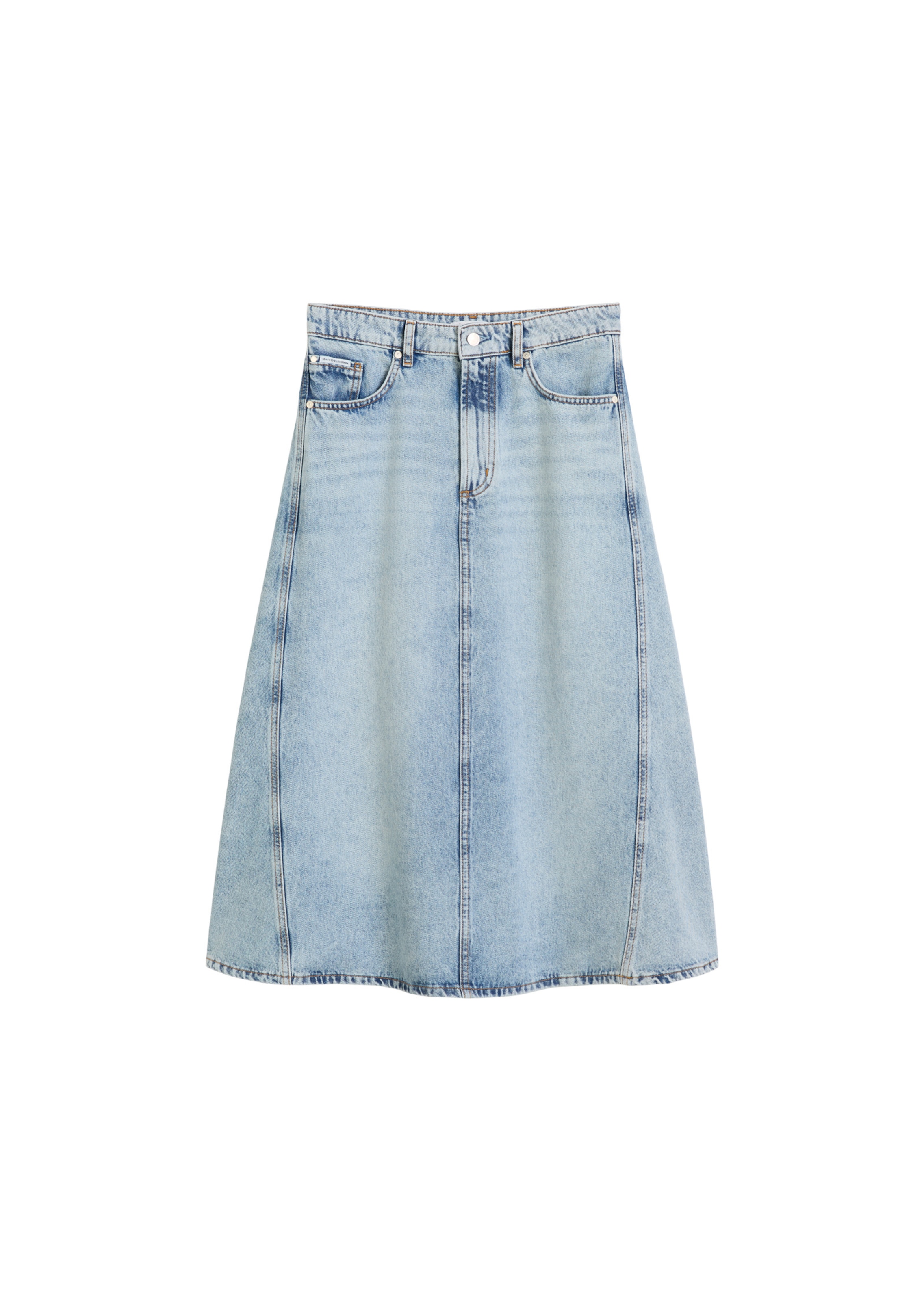 Marc O'Polo DENIM Rok in Blauw: voorkant