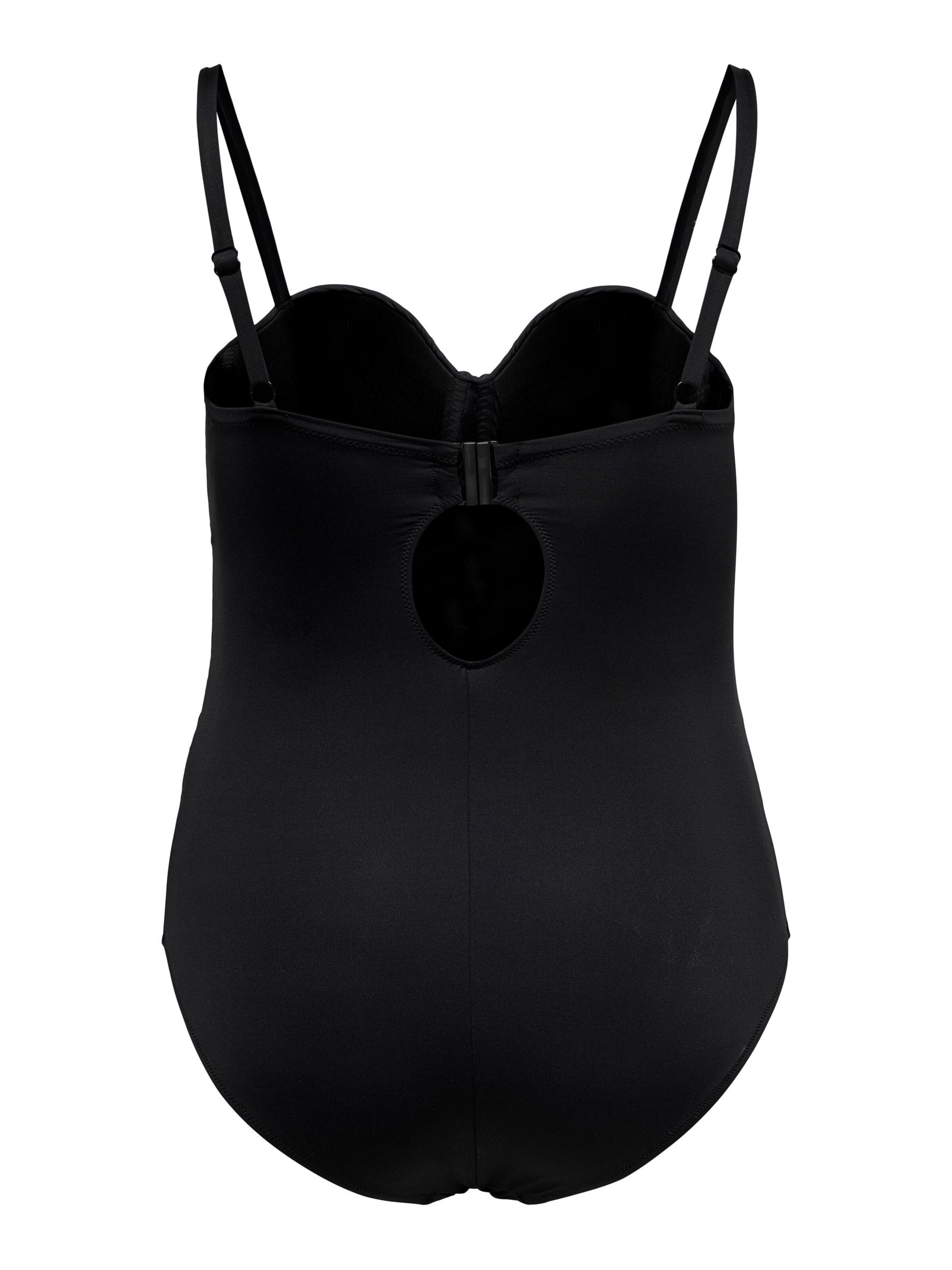 ONLY Carmakoma Bustier Badeanzug 'Elly' in Schwarz