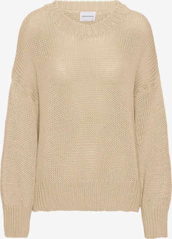 americandreams Oversizepullover 'Pepper' in Beige: Vorderseite