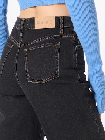 NA-KD Bootcut Jeans 'Ocean Lewis' in Zwart