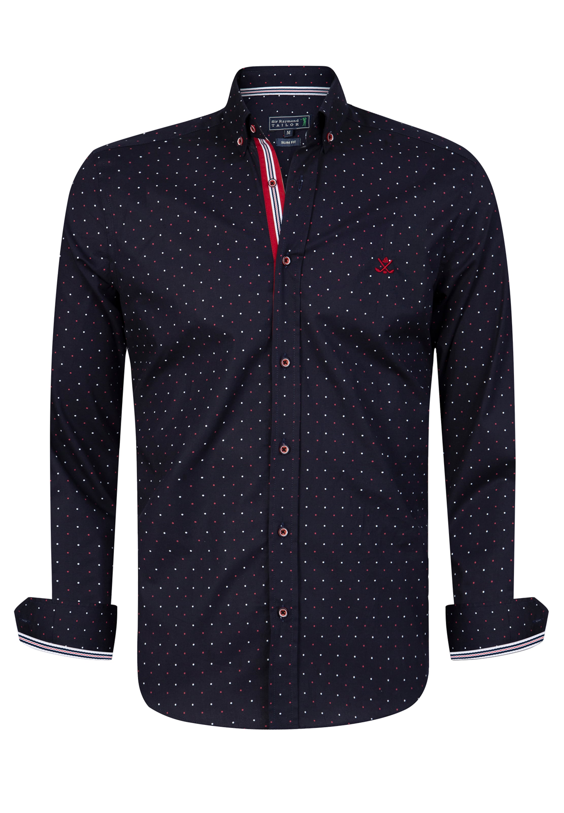 Sir Raymond Tailor Regular Fit Hemd 'Risor' in Schwarz: Vorderseite