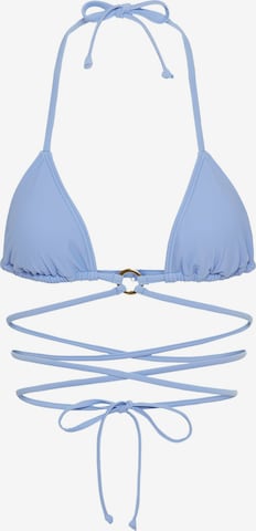 LSCN by LASCANA - Top de biquíni em azul: frente