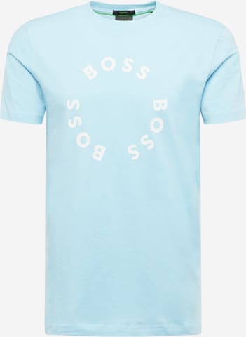 BOSS Green - Camisa em azul: frente