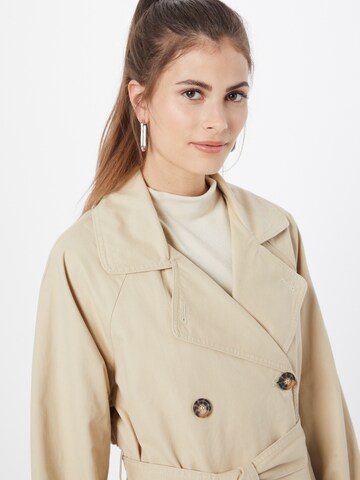 Monki Between-seasons coat in Beige