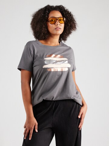 T-shirt 'CARBonnie' ONLY Carmakoma en gris : devant