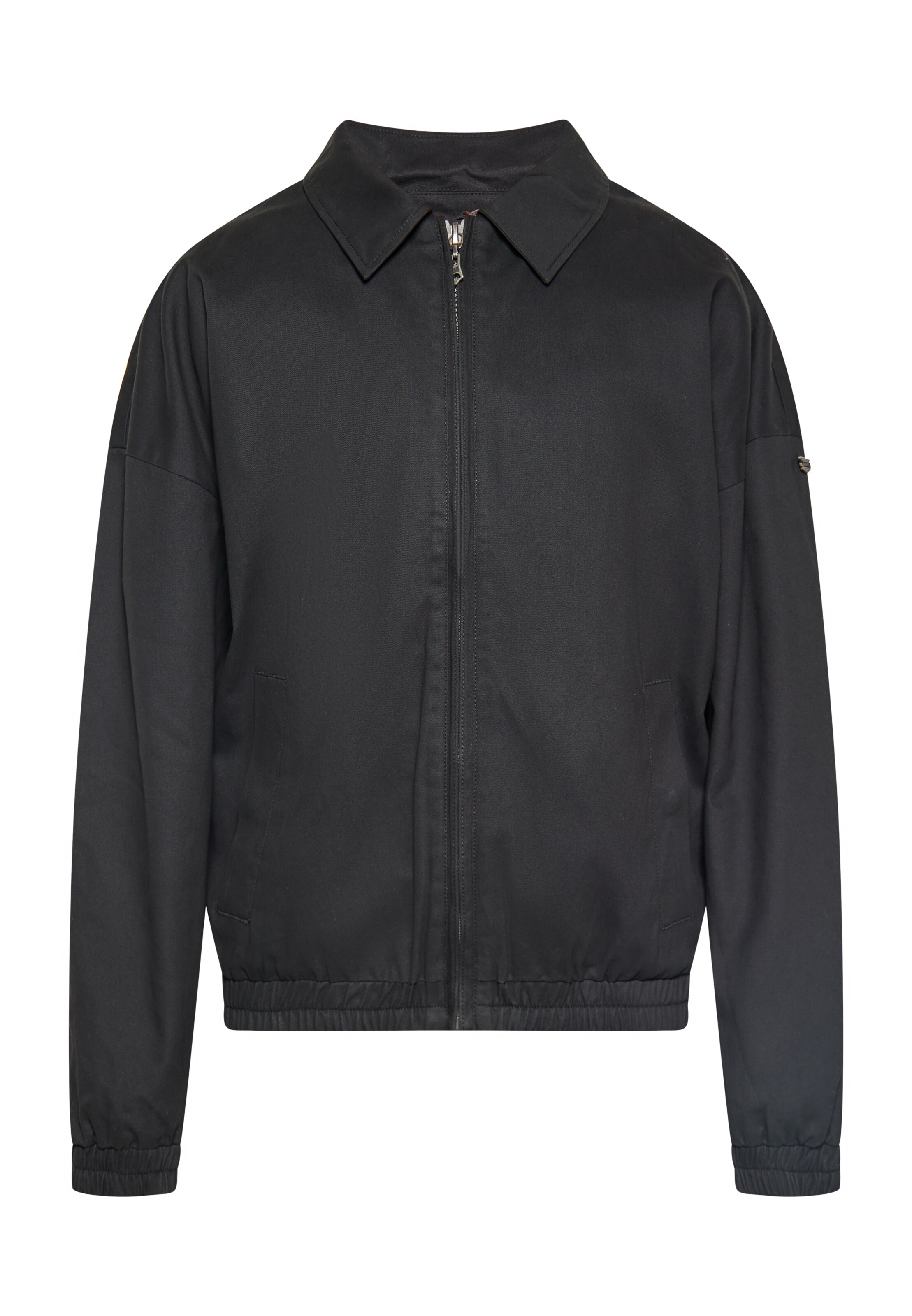 Geacă de primăvară-toamnă de la DreiMaster Vintage pe negru: față