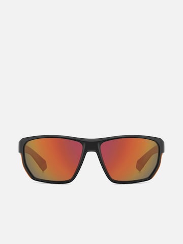 Polaroid - Gafas de sol 'Polaroid PLD 7057/S Matte black orange 60/15/135 MAN Sunglasses' en negro: frente