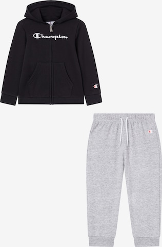 Champion Authentic Athletic Apparel Sweat suit in Black: front