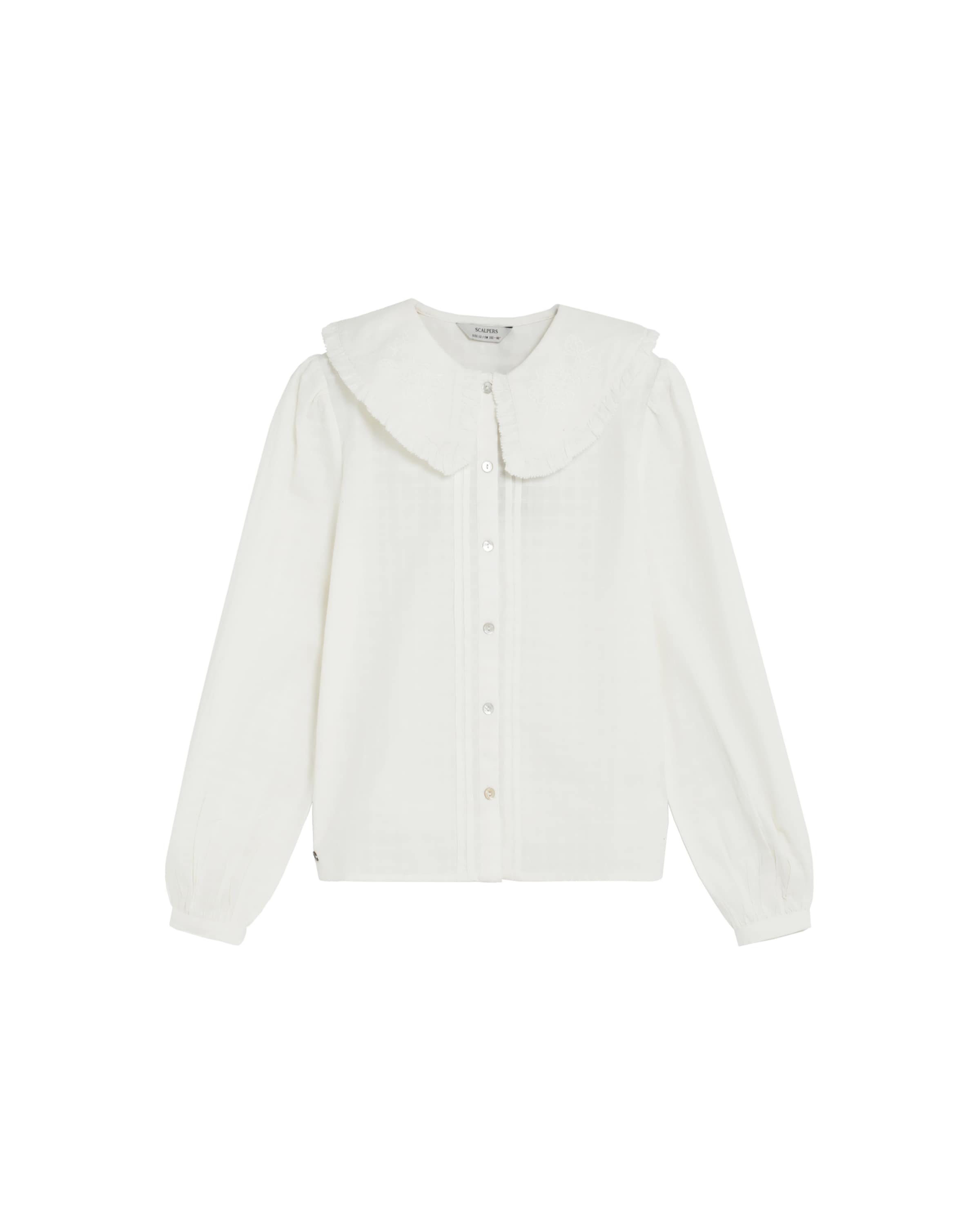 Scalpers Blouse in Wit: voorkant