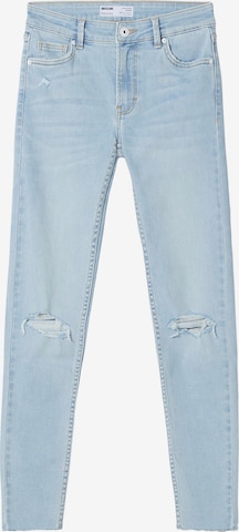 Bershka Skinny Jeansy w kolorze niebieski: przód