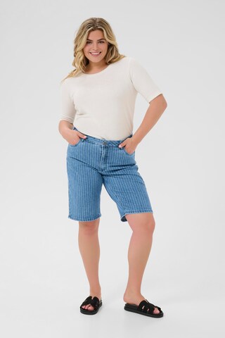 KAFFE CURVE Regular Shorts 'Reeca' in Blau