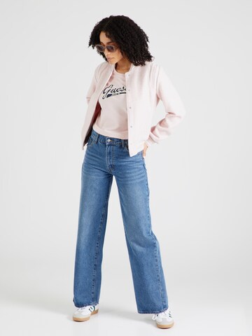 GUESS JEANS Majica | roza barva