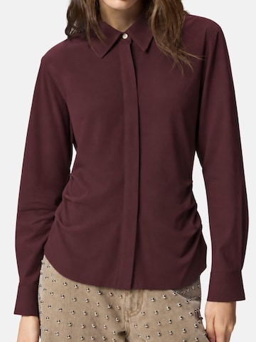 PINKO Shirt 'PINKO CIMBIDIO CAMICIA CRESPO FLUIDO CAMICIA' in Red