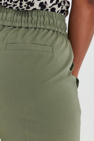 b.young Regular Pleat-Front Pants 'BYDANTA' in Green