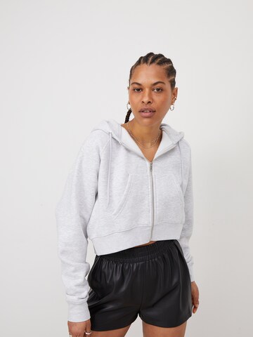 LeGer by Lena Gercke Zip-Up Hoodie 'Hester' in Grey: front