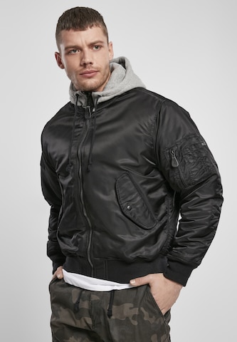 Brandit Winter jacket in Black: front