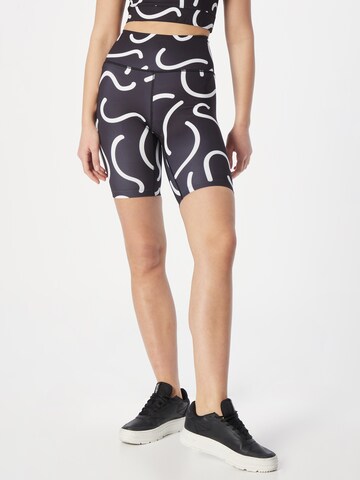 Skinny Leggings de la Monki pe negru: față