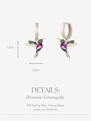 Einzelstück Ohrringe 'Kolibri Hoops'‌‌ in Gold