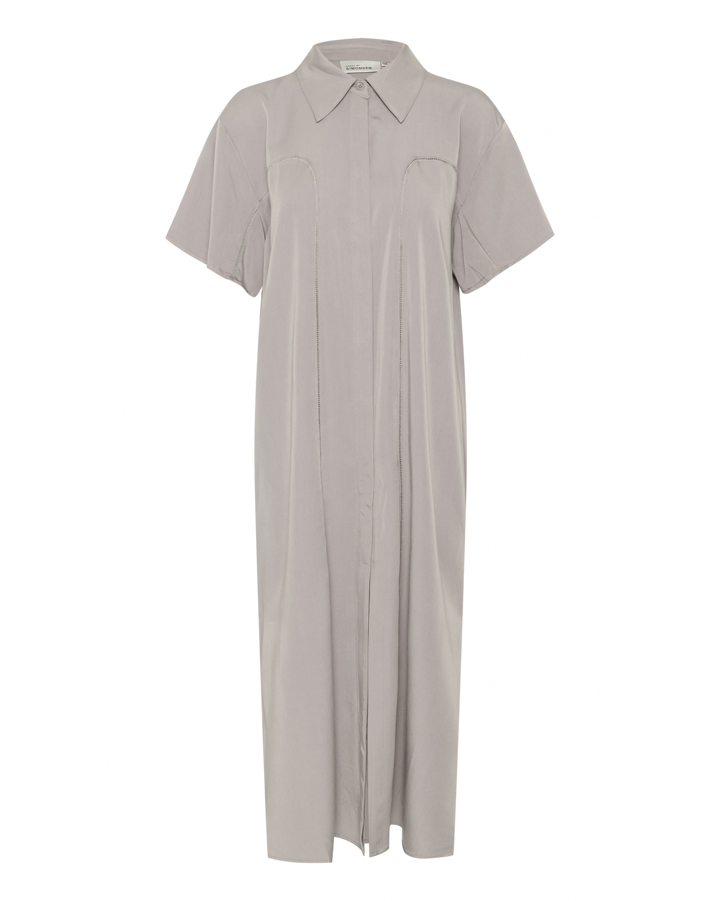 KAREN BY SIMONSEN Shirt dress 'KBUvelia' in Grey: front