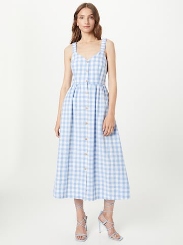 Louche Summer Dress in Blue: front