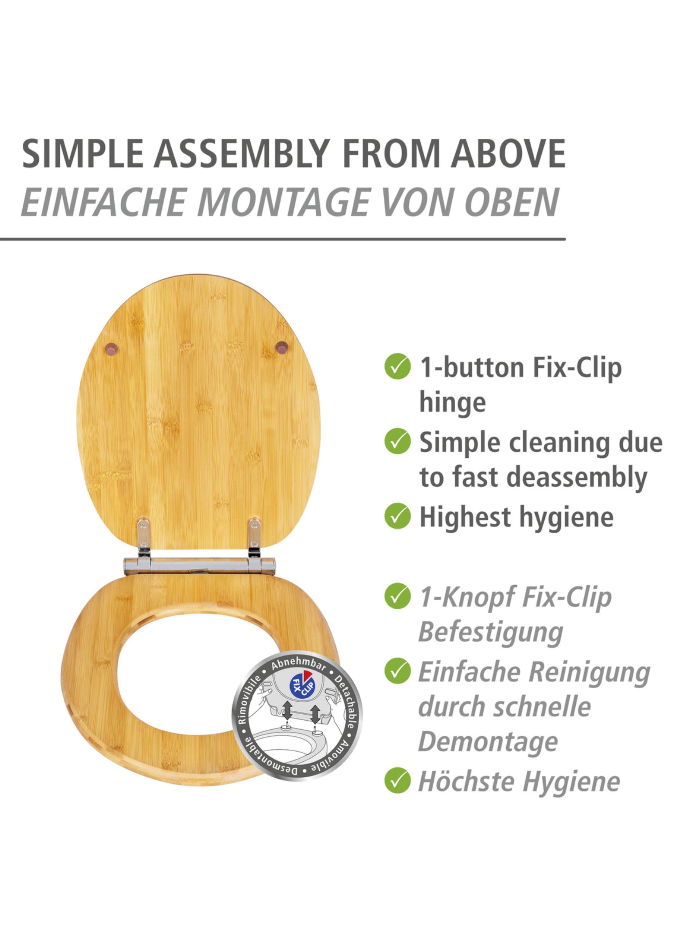 Wenko WC-Sitz in Beige