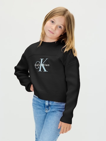 Calvin Klein Jeans Sweater in Black: front