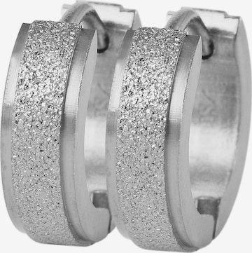 Akzent Earrings 'Edelstahl, D: 9 mm/ 4 mm breite, hautverträglich' in Silver: front