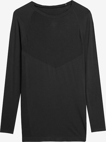 4F Funkcionalna majica | črna barva: sprednja stran