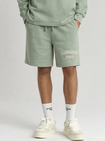 regular Pantaloni sportivi 'Paris College Short Green Milieu' di Mansour in verde