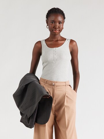 PIECES Top 'PCKITTE' in Grau: Vorderseite