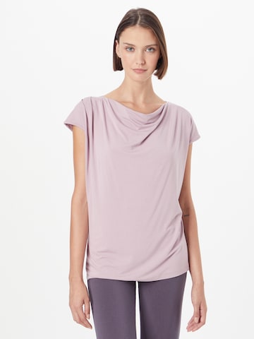 CURARE Yogawear Funkcionalna majica | roza barva: sprednja stran