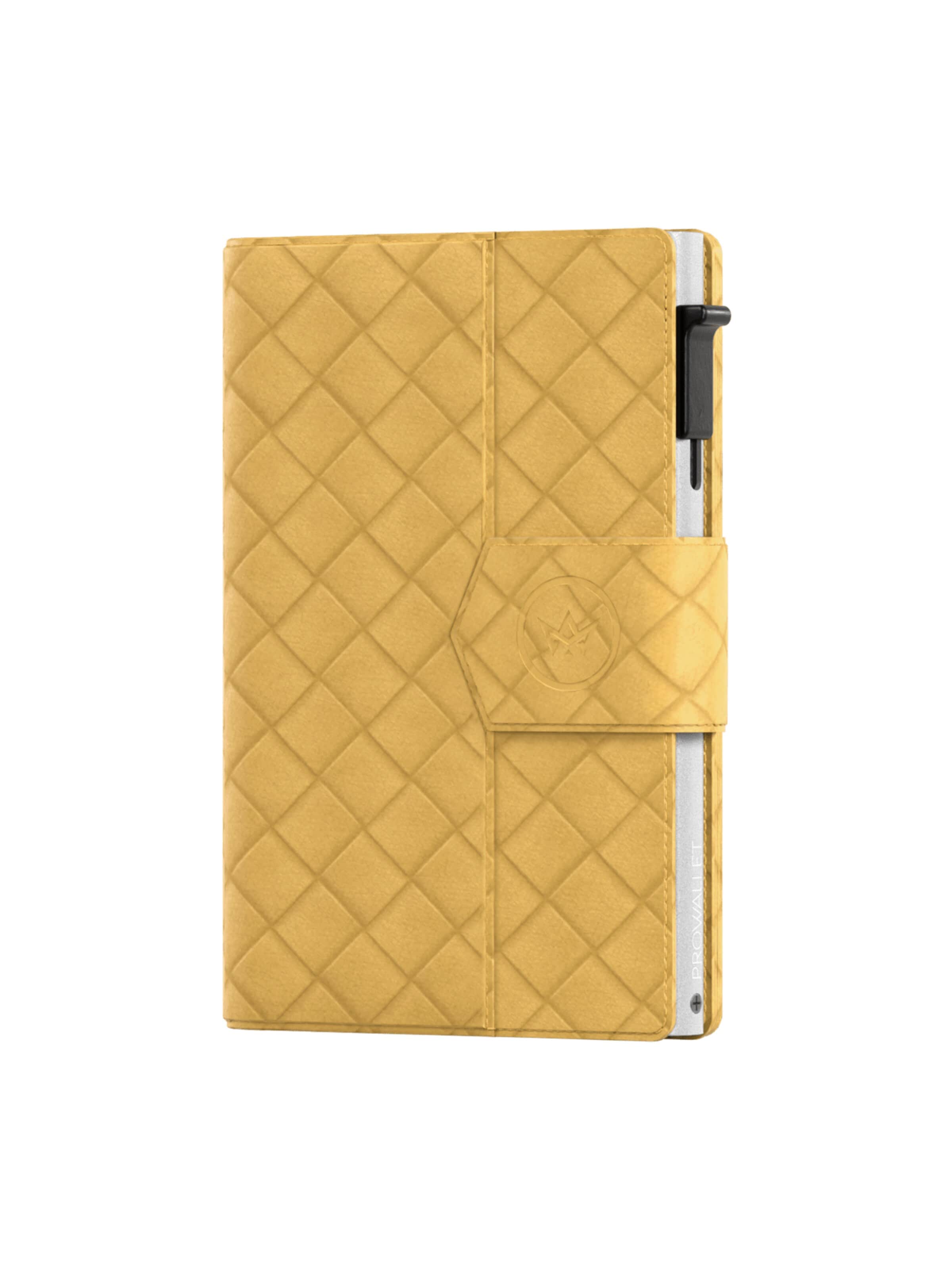 Prowallet Wallet 'Pasjeshouder Plus Woven' in Yellow