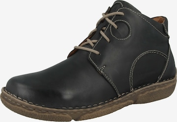JOSEF SEIBEL Lace-Up Ankle Boots 'Neele' in Grey: front