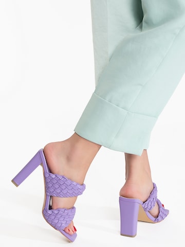 Mule 'Cathie' Celena en violet