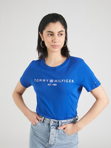 TOMMY HILFIGER Tričko – modrá: přední strana