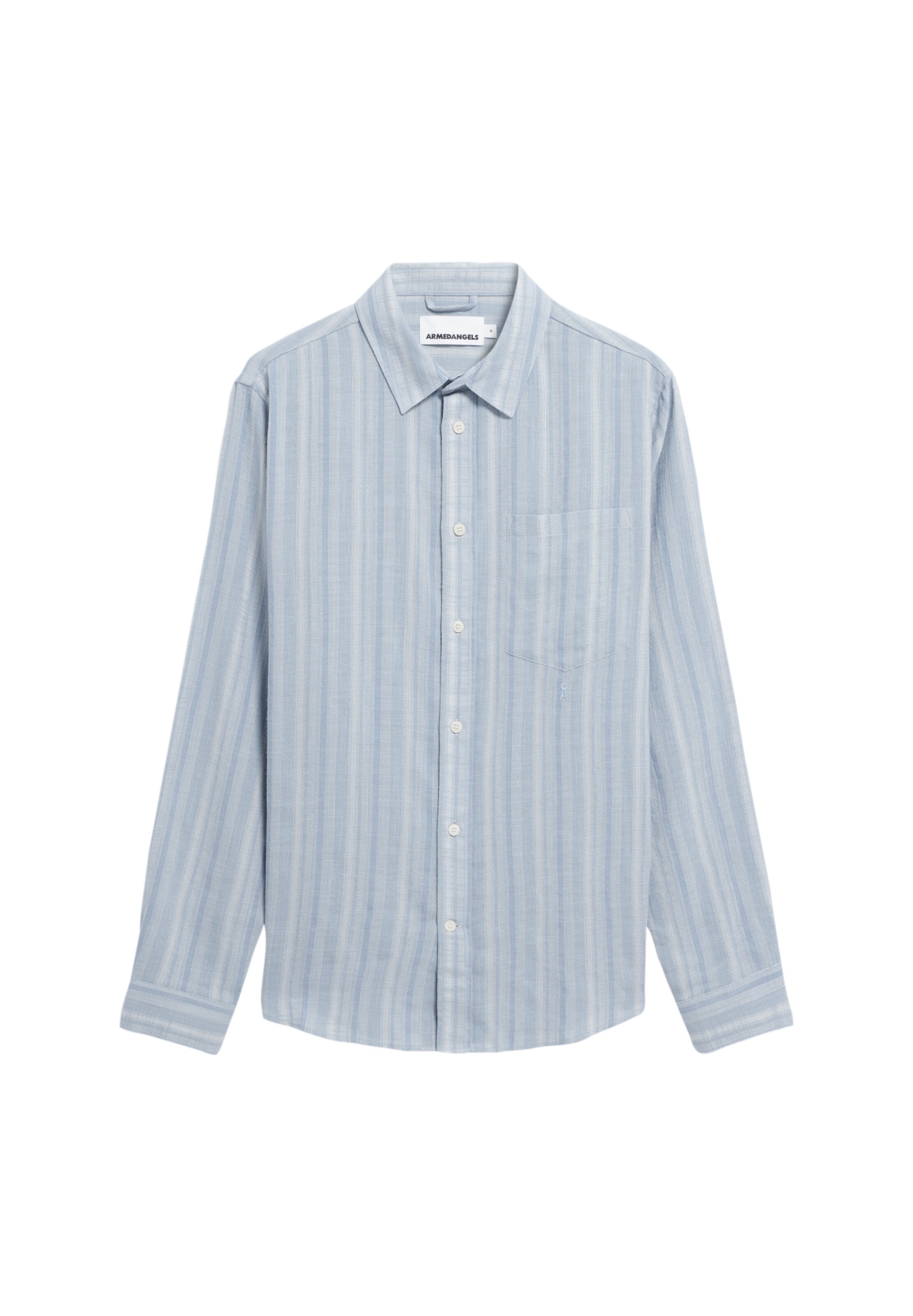 ARMEDANGELS Comfort fit Overhemd in Blauw: voorkant