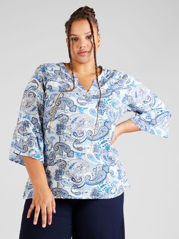 Z-One Blouse 'Aurella' in Blue: front