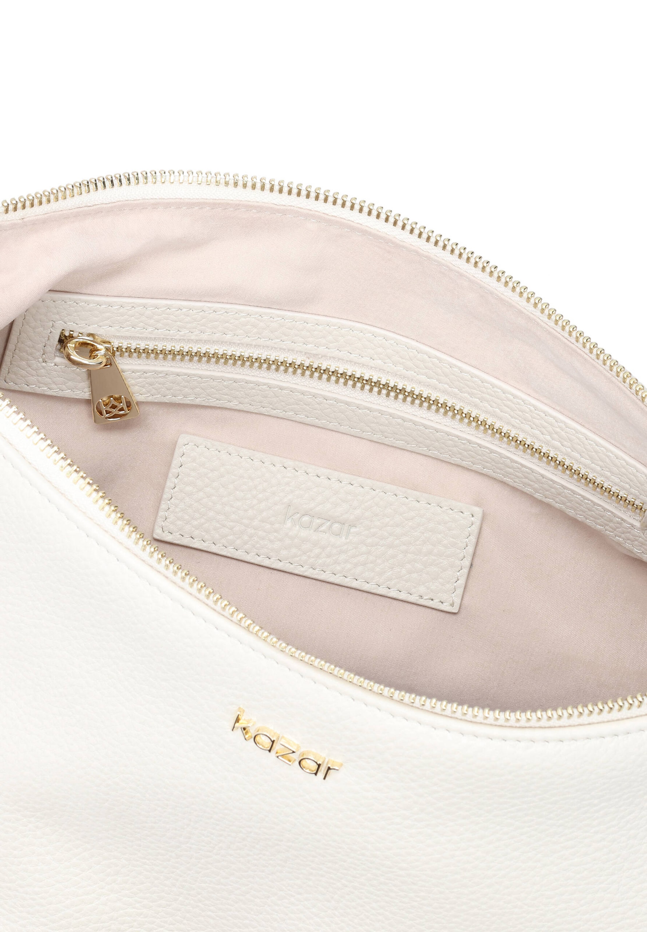 Borsa a spalla di Kazar in bianco