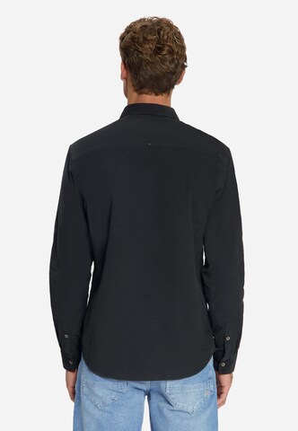 No Excess Regular fit Overhemd in Zwart