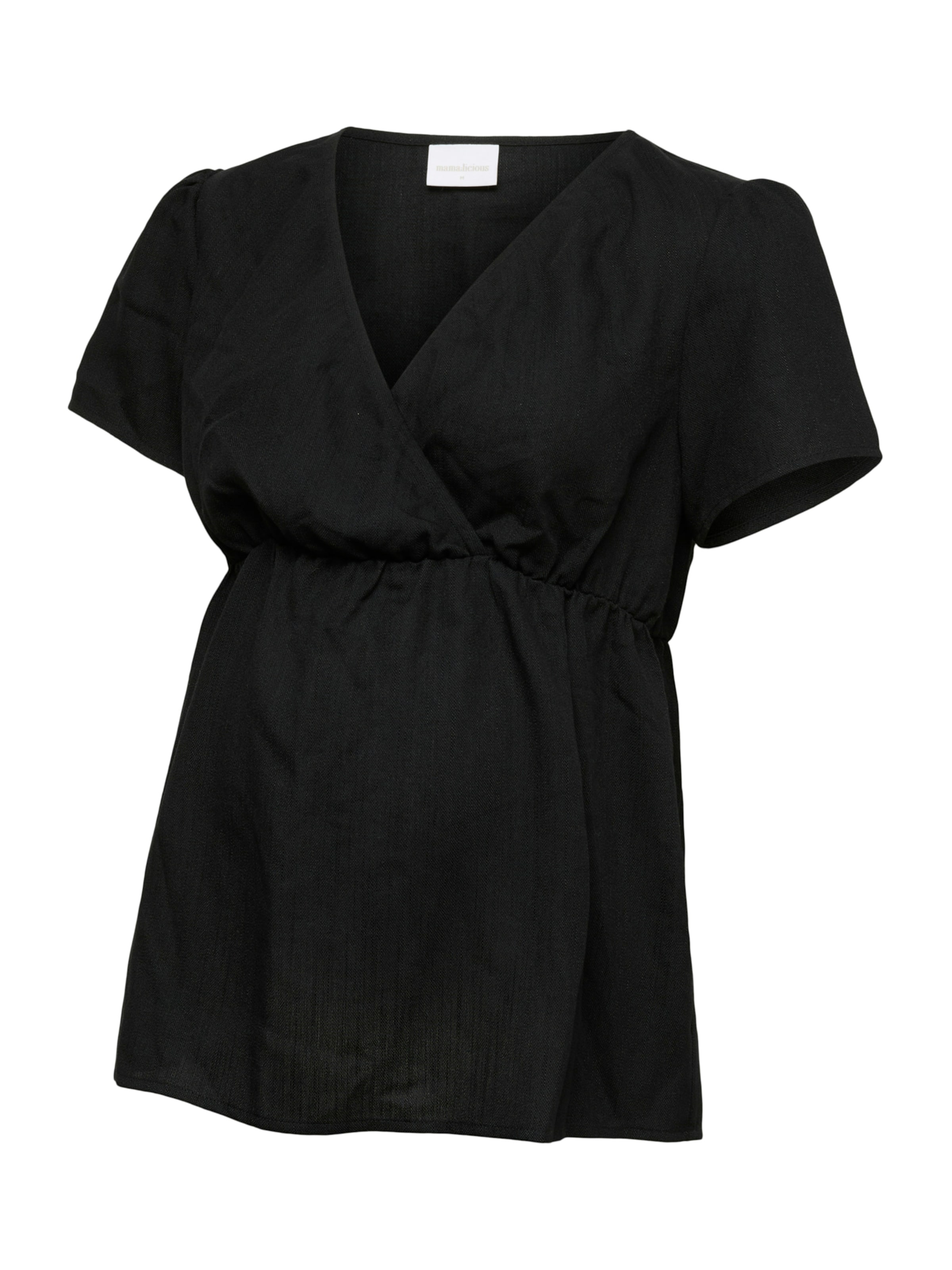 MAMALICIOUS Bluse 'MLHANNA TESS' i sort: forside